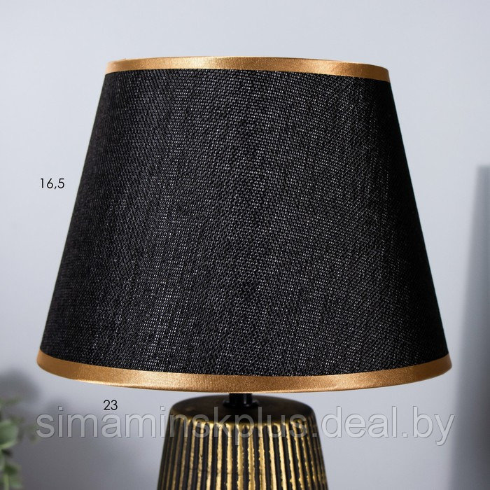 Светильник "Джолани" E14 40Вт черный с золотой патиной 23х23х36,5 см - фото 6 - id-p220150178