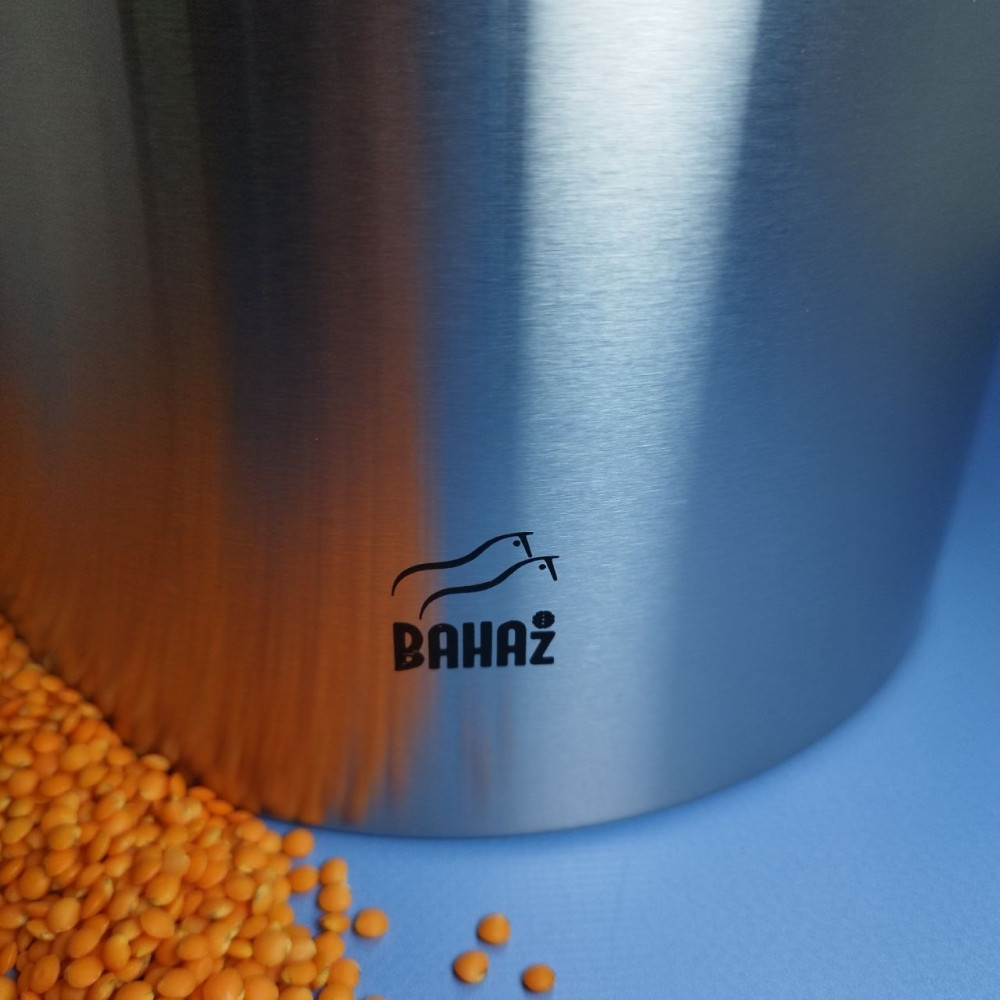 Контейнер для сыпучих продуктов металлический Bahaz 5.0 л. Металлик / Банка с металлической крышкой - фото 6 - id-p220150225