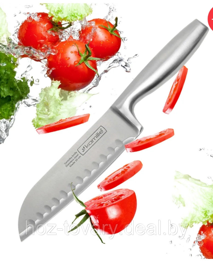 Нож кухонный сантоку Kamille 16 см арт. KM 5142 - фото 2 - id-p220150435