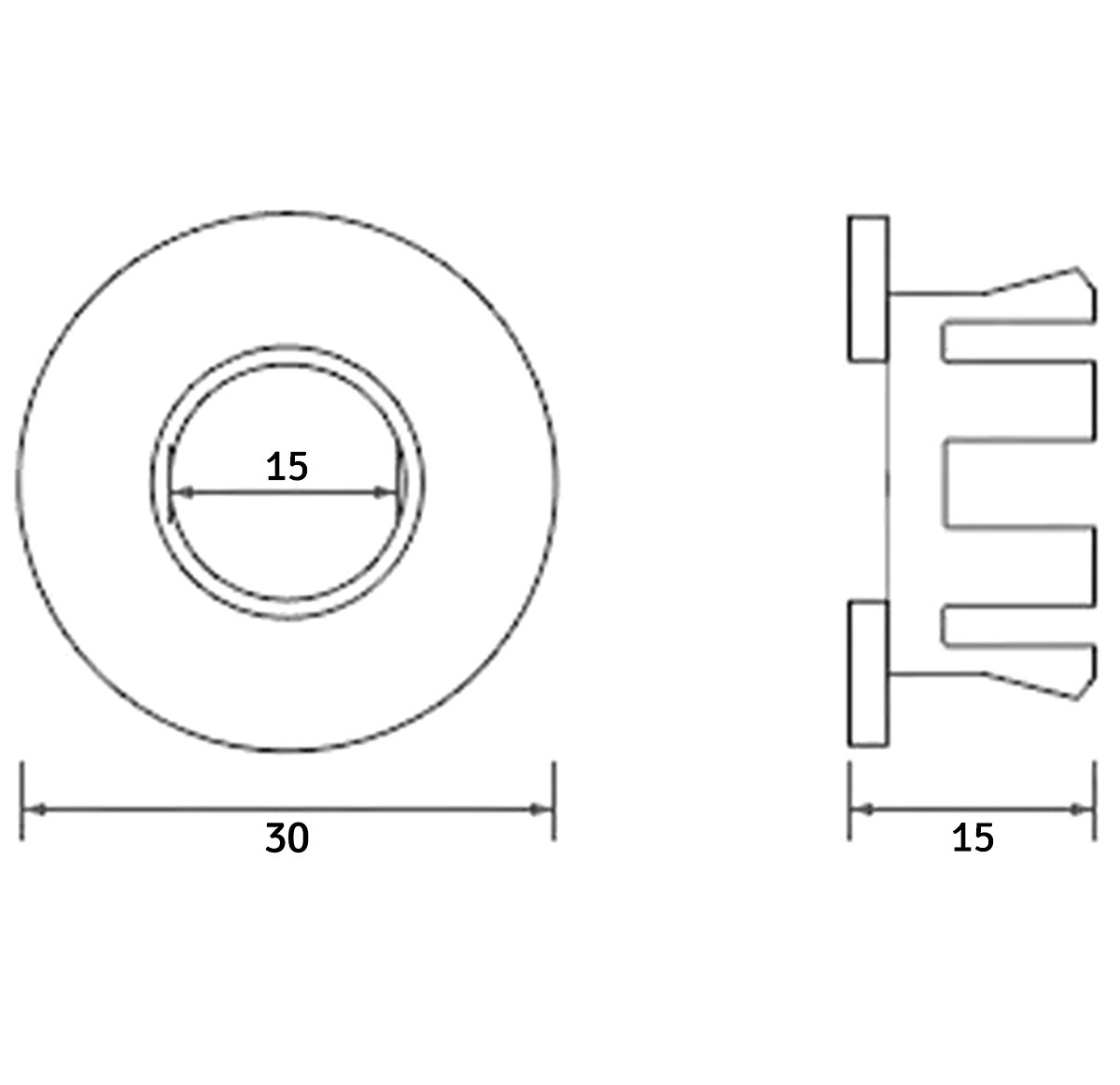 Декоративное кольцо перелива раковины черное SIPL - фото 2 - id-p220150569
