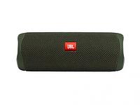 Портативная переносная беспроводная блютуз мини колонка для телефона JBL Flip 5 зеленая JBLFLIP5GRN