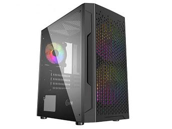 Корпус Powercase Mistral Micro Z3B Mesh LED mATX Tempered Glass Black CMIMZB-L3