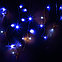 Гирлянда Бахрома с мерцанием 3*0,6 м  LED IP65, черная/белая резина, 220V, синий+ белый, фото 2