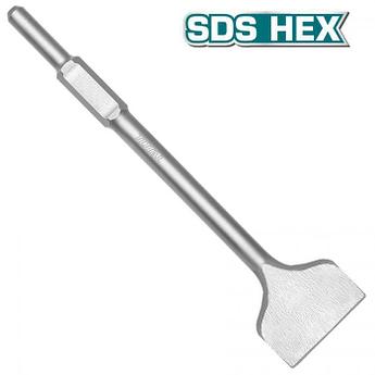 Зубило плоское SDS-hex 30x410x100 мм TOTAL TAC1532302