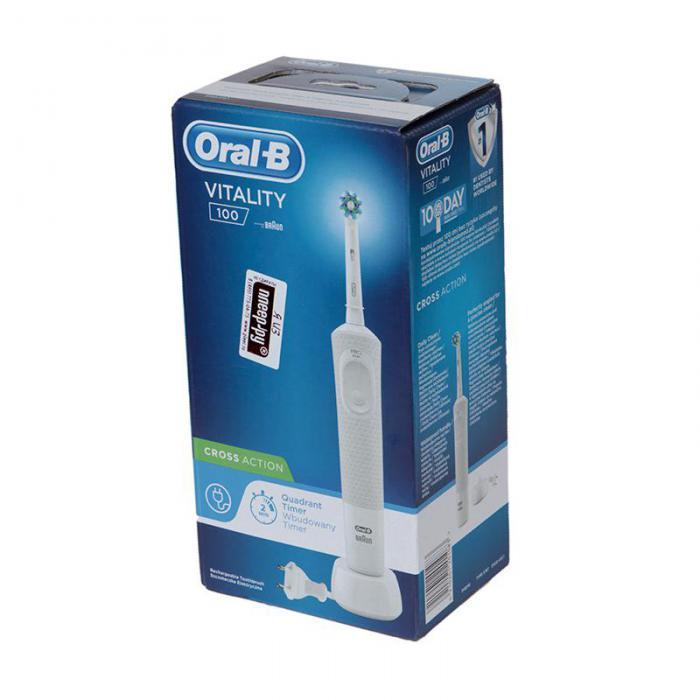Зубная электрощетка Braun Oral-B Vitality D100.413.1 White 4210201201083 - фото 1 - id-p219627855