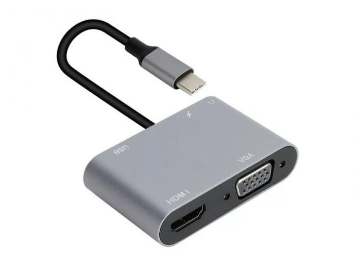 Адаптер AOpen USB Type-C - VGA / HDMI / PD ACU4511 - фото 1 - id-p220140736