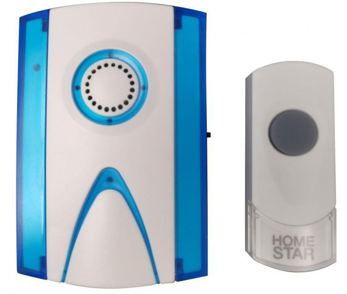 Звонок дверной беспроводной HOMESTAR HS-0107WP цифровой домашний дистанционный - фото 1 - id-p220140753