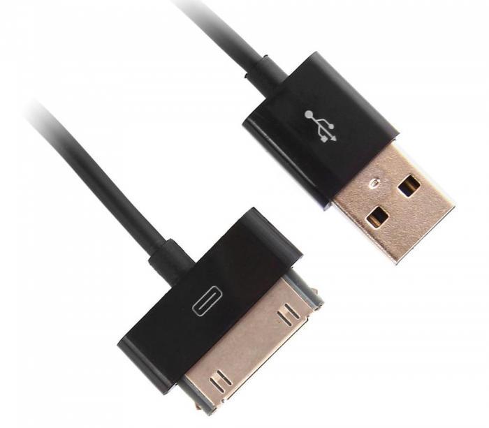 Аксессуар Rexant USB для iPhone 4 / 4S 1m Black 18-1124 - фото 1 - id-p219832038