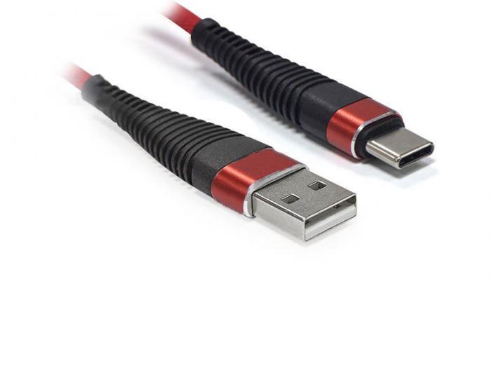 Аксессуар CBR USB - Type-C 2.1A 1m CB 502 Red - фото 1 - id-p219832143