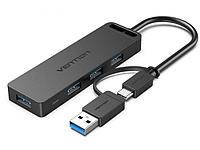 Хаб USB Vention USB-C / USB 3.0 - 4xUSB 3.0 OTG CHTBB