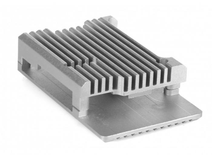 Корпус Qumo RS024 для Raspberry Pi 3 Aluminum Case Silver - фото 1 - id-p219832357