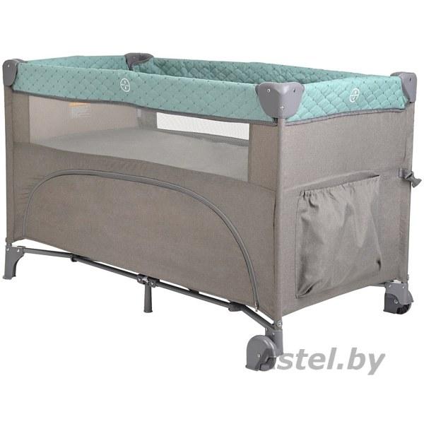 Манеж-кровать Pituso Valencia Mint grey Мятно-серый / BS02-2-Mint grey - фото 2 - id-p220159968