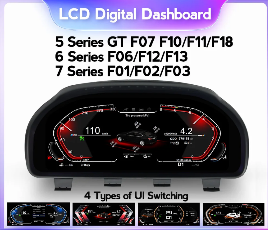 Штатная приборная Lcd панель BMW 5 Series GT-F07 (2009-2016) CIC и NBT система