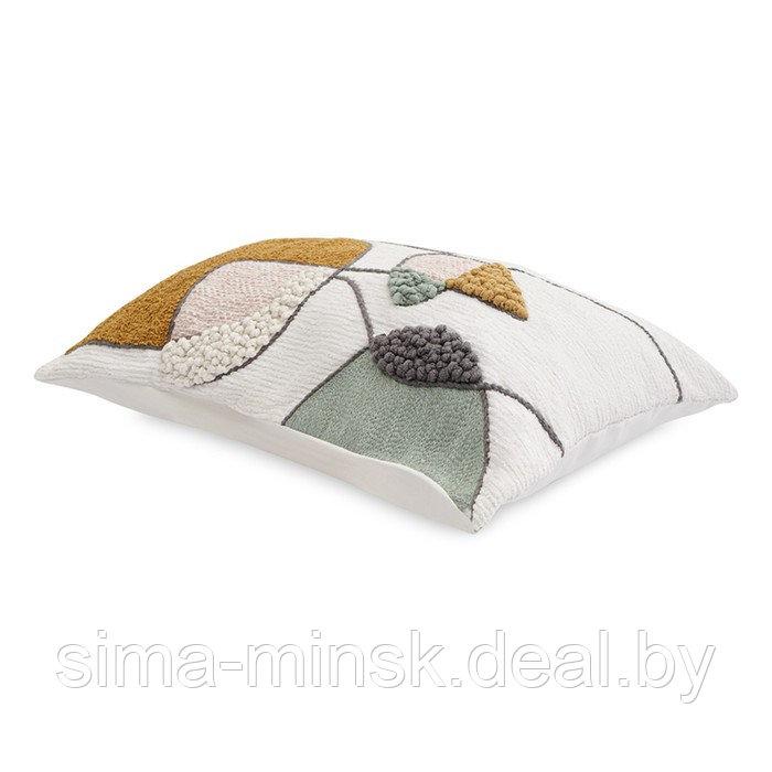 Чехол на подушку с объемным геометрическим рисунком Ethnic, размер 35х60 см - фото 2 - id-p220161739