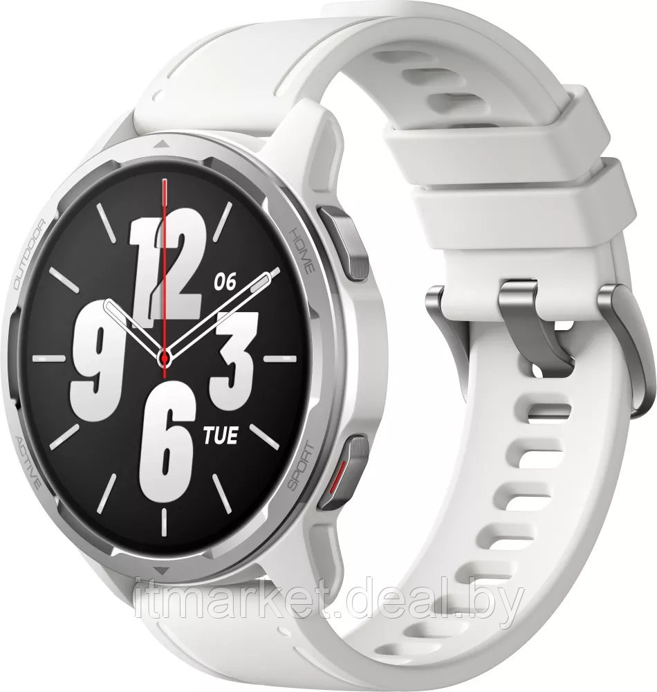 Умные часы Xiaomi Watch S1 Active (серебристый/белый, международная версия) (BHR5381GL) - фото 1 - id-p220160378