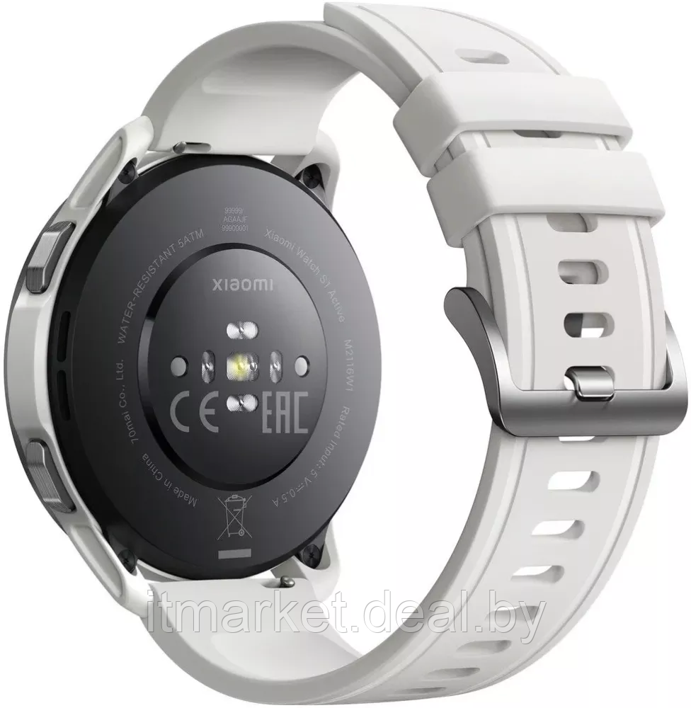 Умные часы Xiaomi Watch S1 Active (серебристый/белый, международная версия) (BHR5381GL) - фото 4 - id-p220160378