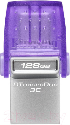 Usb flash накопитель Kingston Data Traveler MicroDuo 128Gb (DTDUO3CG3/128GB) - фото 1 - id-p220162514