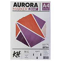 Планшет для маркеров Aurora, А4, 75 г/м2, 50 листов, целлюлоза 100%