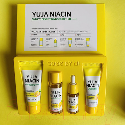 Набор косметики для лица Some By Mi 30days Yuja Niacin 30days Brightning Starter Kit 4 - фото 3 - id-p220167642