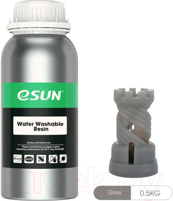 Фотополимерная смола для 3D-принтера eSUN Water Washable Resin For LCD / т0031789 - фото 2 - id-p220165632