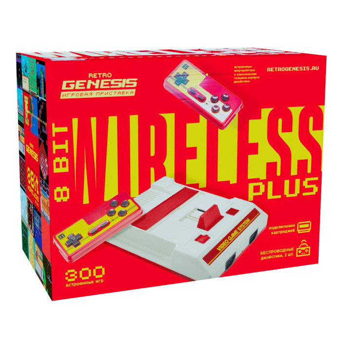 Игровая приставка Retro Genesis 8 Bit Wireless Plus 300 игр - фото 1 - id-p220172350