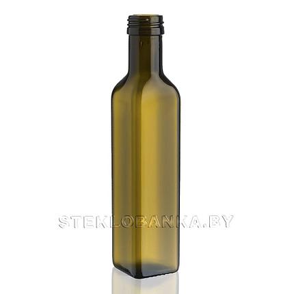 Стеклянная бутылка 0,250 л. (250 мл.) "MARASCA" оливковая (31,5), фото 2