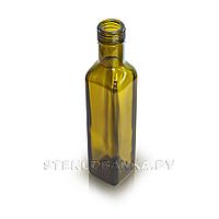 Стеклянная бутылка 0,250 л. (250 мл.) "MARASCA" оливковая (31,5)