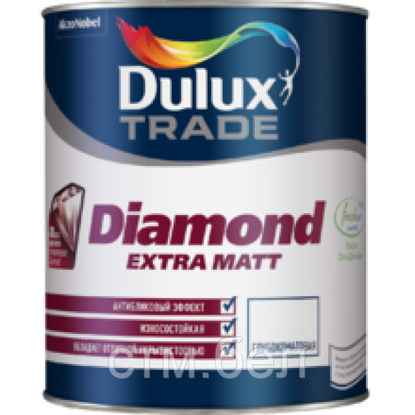 Краска DULUX TRADE Diamond Extra Matt 9л белая BW - фото 1 - id-p220172489
