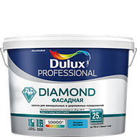 Краска DULUX Prof. DIAMOND Фасадная Гладкая 9 л матовая белая BW