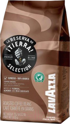 Кофе в зернах Lavazza La Reserva de Tierra Selection Espresso 100% Arabica - фото 1 - id-p220171437