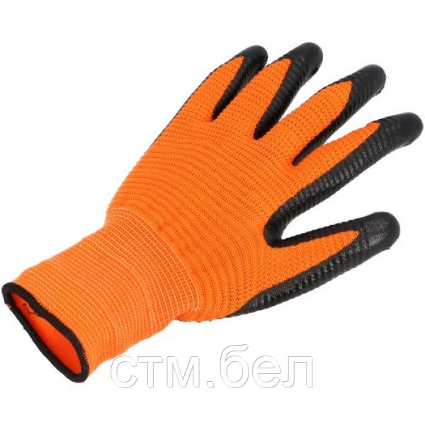 Перчатки PROTECT2U защитные гофрированные Orange 11 (вешалка) - фото 1 - id-p220172534