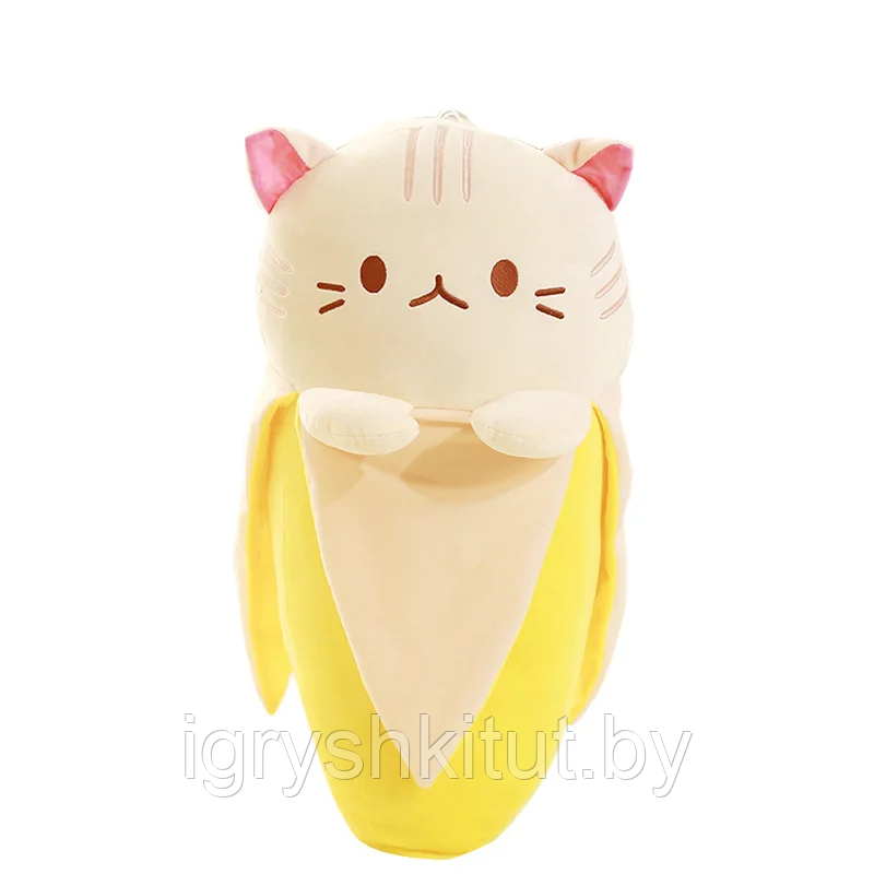Мягкая игрушка подушка «Котёнок в банане», 25 см - фото 3 - id-p220183723
