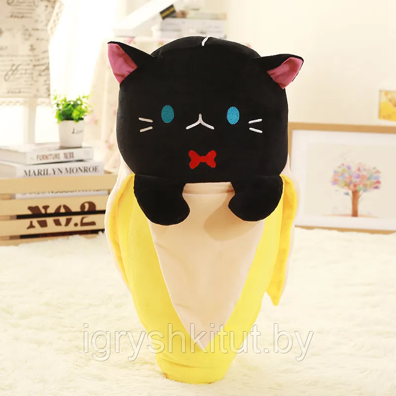 Мягкая игрушка подушка «Котёнок в банане», 25 см - фото 4 - id-p220183723