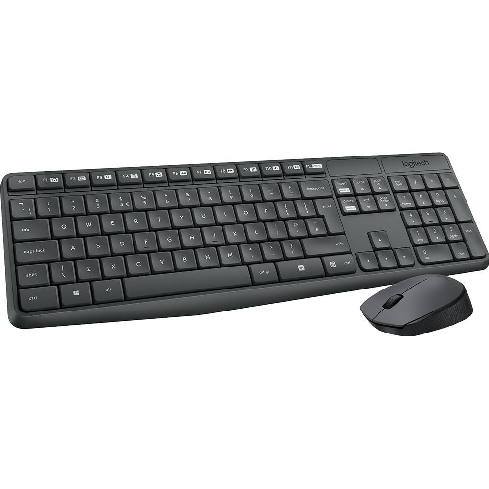 Клавиатура+Мышь Logitech MK235 Wireless Black (920-007931/920-007948) - фото 1 - id-p211091560