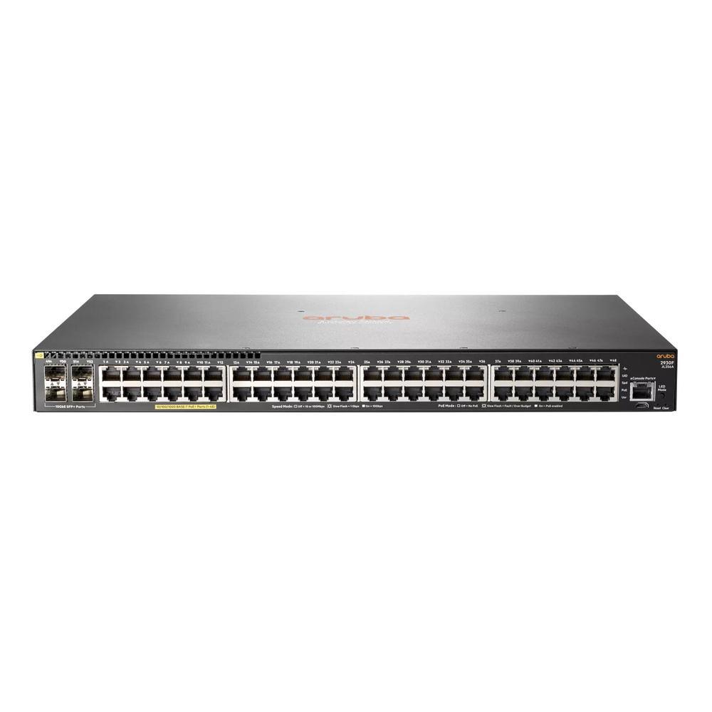 Коммутатор HPE Aruba 2930F JL262A 48G 4SFP 48PoE+ 370W - фото 1 - id-p219836219