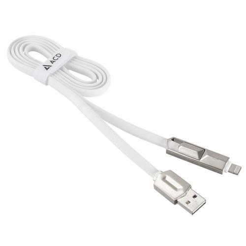 ACD ACD-U924-PMW Кабель USB AM-- micro-B/Lightning 1м - фото 1 - id-p212716822