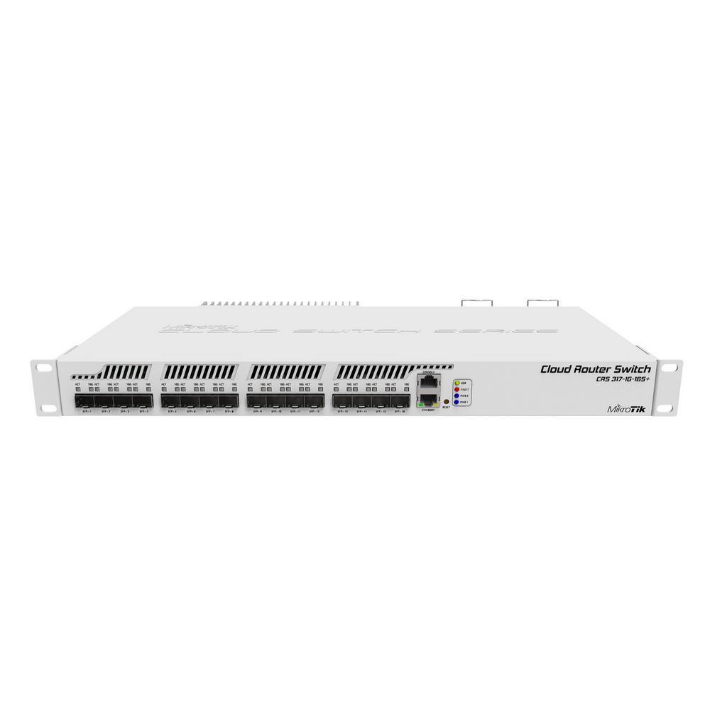 MikroTik CRS317-1G-16S+RM Коммутатор 16х SFP+, 1х 1G RJ45, SwOS или RouterOS - фото 1 - id-p211089971