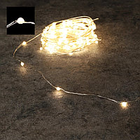 Гирлянда светодиодная String Light Роса 200 LED, 8 функций, 20 м (теплый белый, 87440)