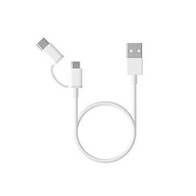 Кабель Xiaomi Mi 2-in-1 SJV4082TY USB (m)-USB Type-C (m)/micro USB (m) 1м белый