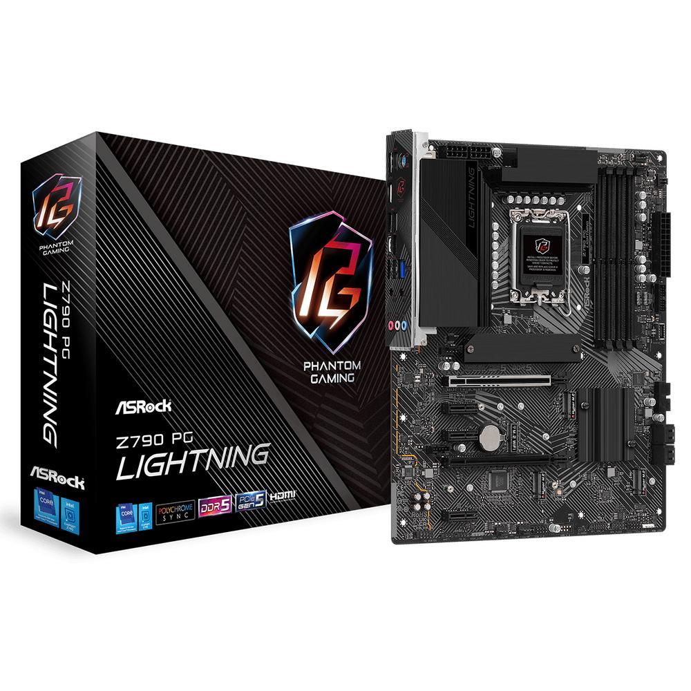 Материнская плата ASRock Z790 PG LIGHTNING Soc-1700 (Z790) PCI-E 5.0x16 PCI-E 4.0x16 3xPCI-E 3.0x1 M.2(WI-FI)