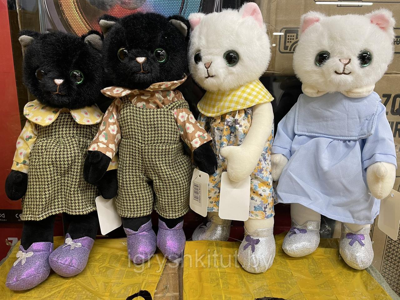 Мягкая игрушка Котёнок в одёжке, разные цвета, 30 см - фото 1 - id-p220184638