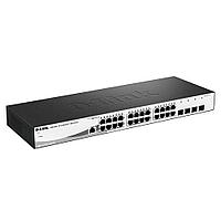 D-Link DGS-1210-28/ME/A2B Управляемый коммутатор 2 уровня с 24 портами 10/100/1000Base-T и 4 портами