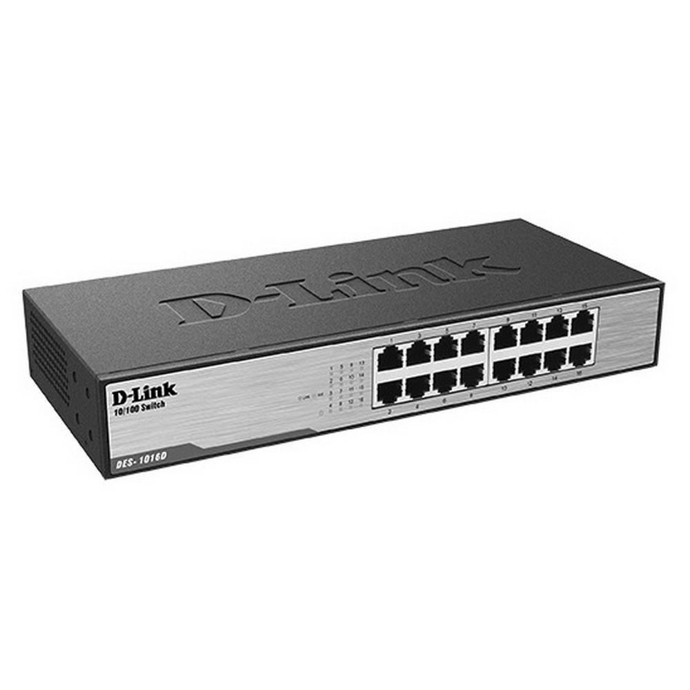 D-Link DES-1016D/H1A Неуправляемый коммутатор с 16 портами 10/100Base-TX, функцией энергосбережения и - фото 1 - id-p211090092