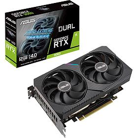 Видеокарта 12Gb PCI-E GDDR6 ASUS DUAL-RTX3060-O12G-V2 (RTL) HDMI+3xDP GeForce RTX3060 90YV0GB2-M0NA10