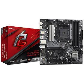 Мат. плата ASRock B550M PHANTOM GAMING 4 (RTL) AM4 B550 2xPCI-E HDMI+DP GbLAN SATA RAID MicroATX 4DDR4