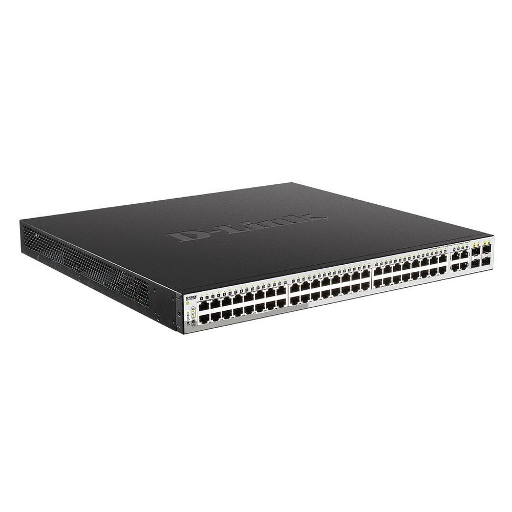 D-Link DGS-1210-52/F3A Управляемый коммутатор WebSmart с 48 портами 10/100/1000Base-T и 4 комбо-портами - фото 1 - id-p212721819