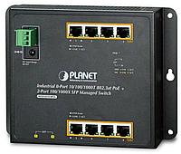 WGS-4215-8T2S Индустриальный коммутатор PLANET IP30, IPv6/IPv4, 8-Port 1000TP + 2-Port 100/1000F SFP