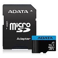Карта памяти A-DATA Premier AUSDH32GUICL10A1-RA1 microSDHC Memory Card 32Gb A1 V10 UHS-I U1 + microSD-- SD