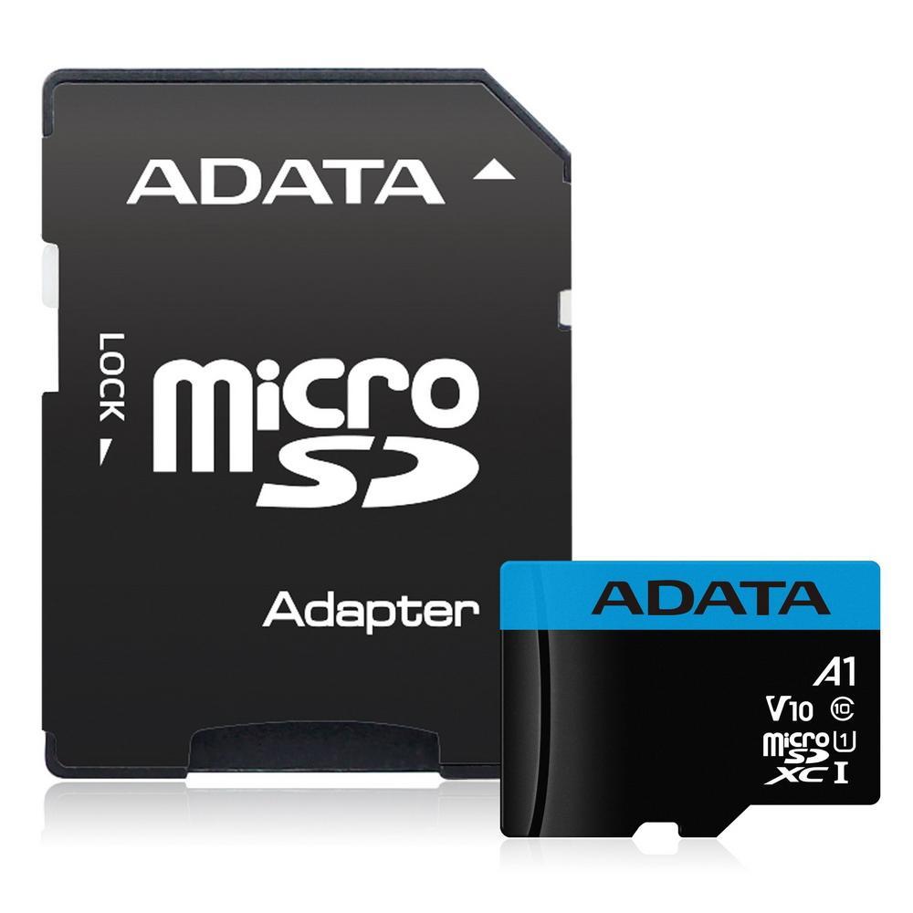 Карта памяти A-DATA Premier AUSDH32GUICL10A1-RA1 microSDHC Memory Card 32Gb A1 V10 UHS-I U1 + microSD-- SD - фото 1 - id-p204487633