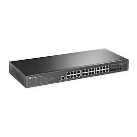 TP-Link TL-SG3428X JetStream 24-портовый гигабитный управляемый коммутатор уровня 2+ с 4 SFP+ слотами 10GE SMB